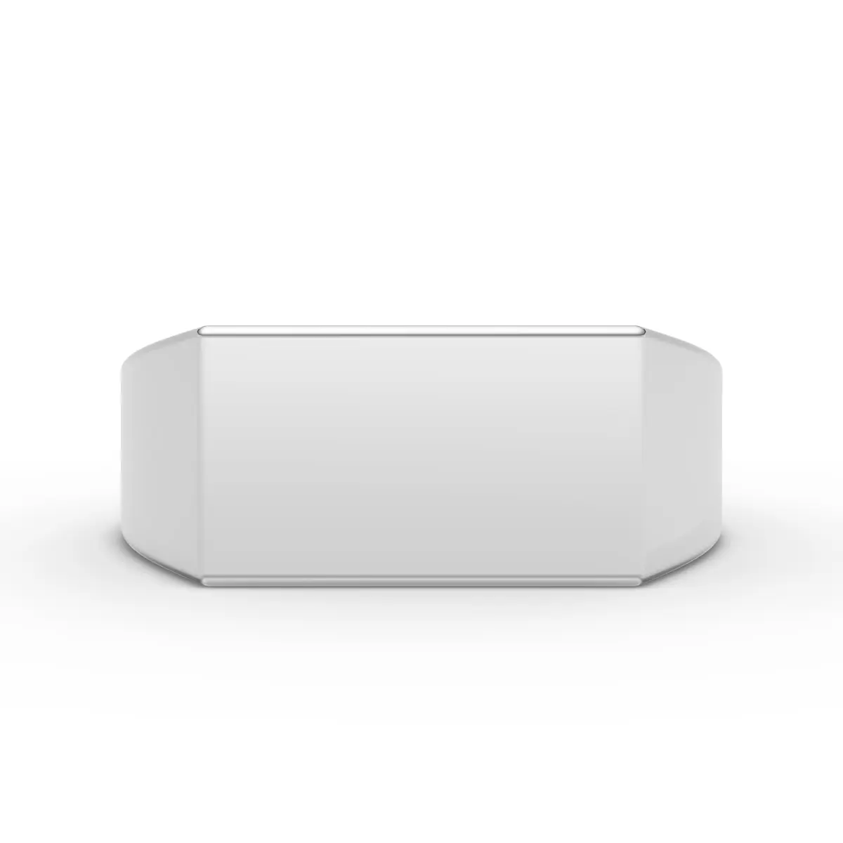 Classic Rectangle Plain Ring